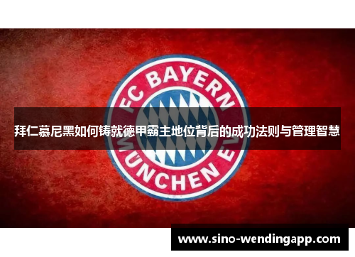 拜仁慕尼黑如何铸就德甲霸主地位背后的成功法则与管理智慧 拜仁慕尼黑如何铸就德甲霸主地位背后的成功法则与管理智慧