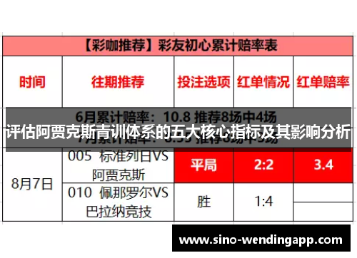 评估阿贾克斯青训体系的五大核心指标及其影响分析 评估阿贾克斯青训体系的五大核心指标及其影响分析