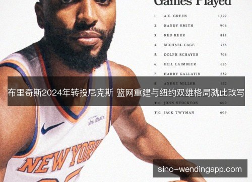 布里奇斯2024年转投尼克斯 篮网重建与纽约双雄格局就此改写